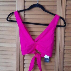 Lauren Ralph Lauren NWT Passion Fruit Twist X Back Bikini Top Size 8